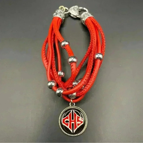 Other - Red Cord Necklace with Clasp Bracelet Cord Chain Dog Necklace